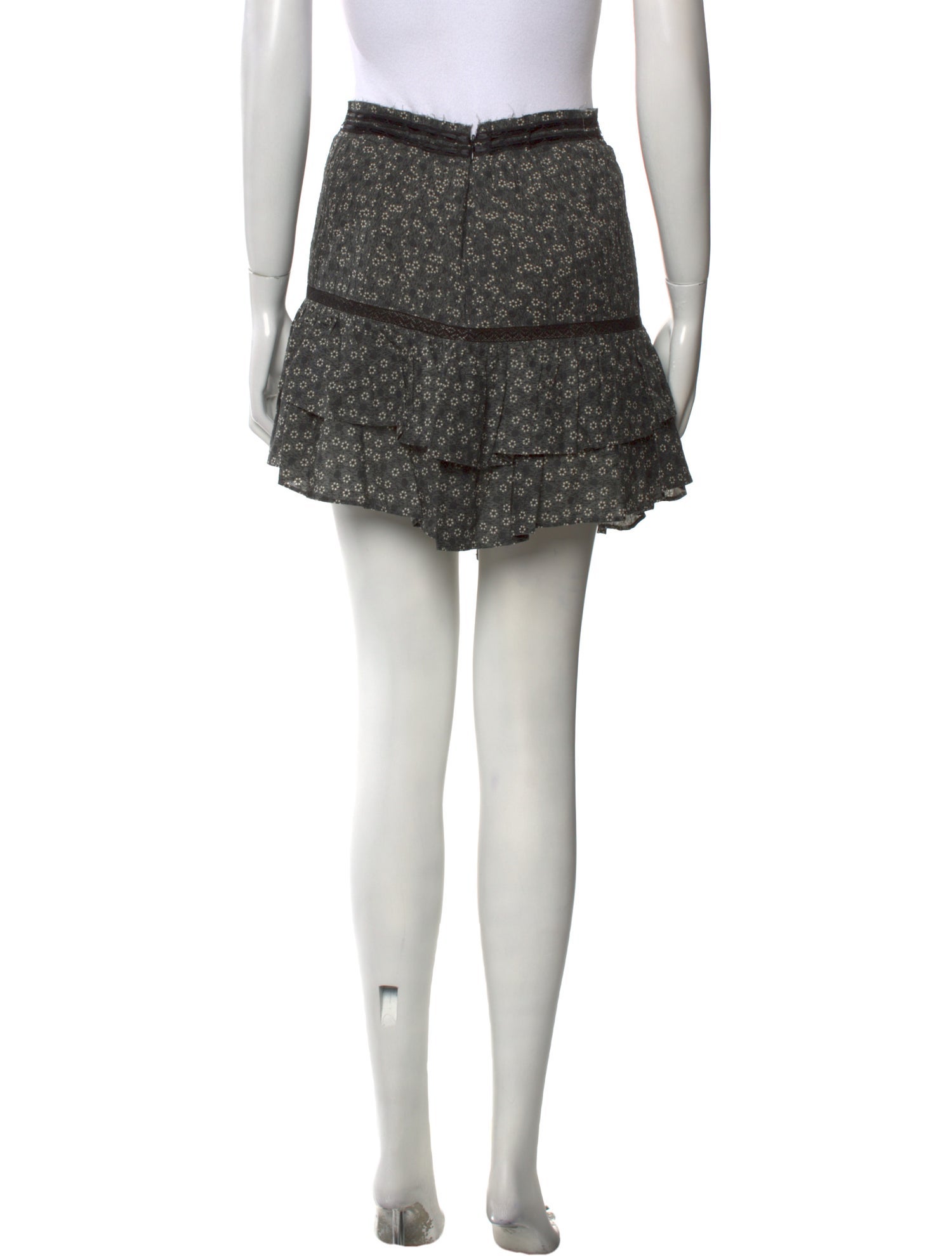 LoveShackFancy Printed Mini Skirt